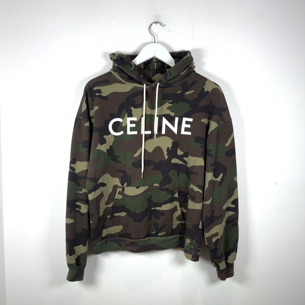 Celine Army Camo Logo Hoodie
