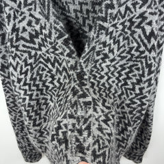 Saint Laurent Zig-Zag Print Wool and Mohair Cardigan
