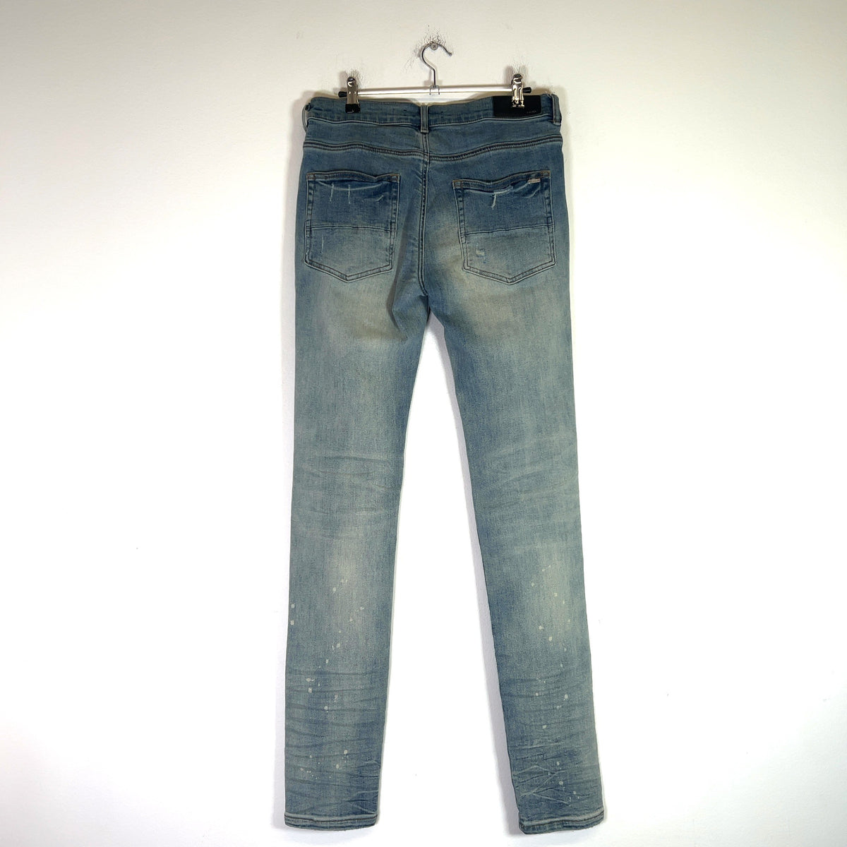 Amiri MX1 Black Patch Denim Jeans