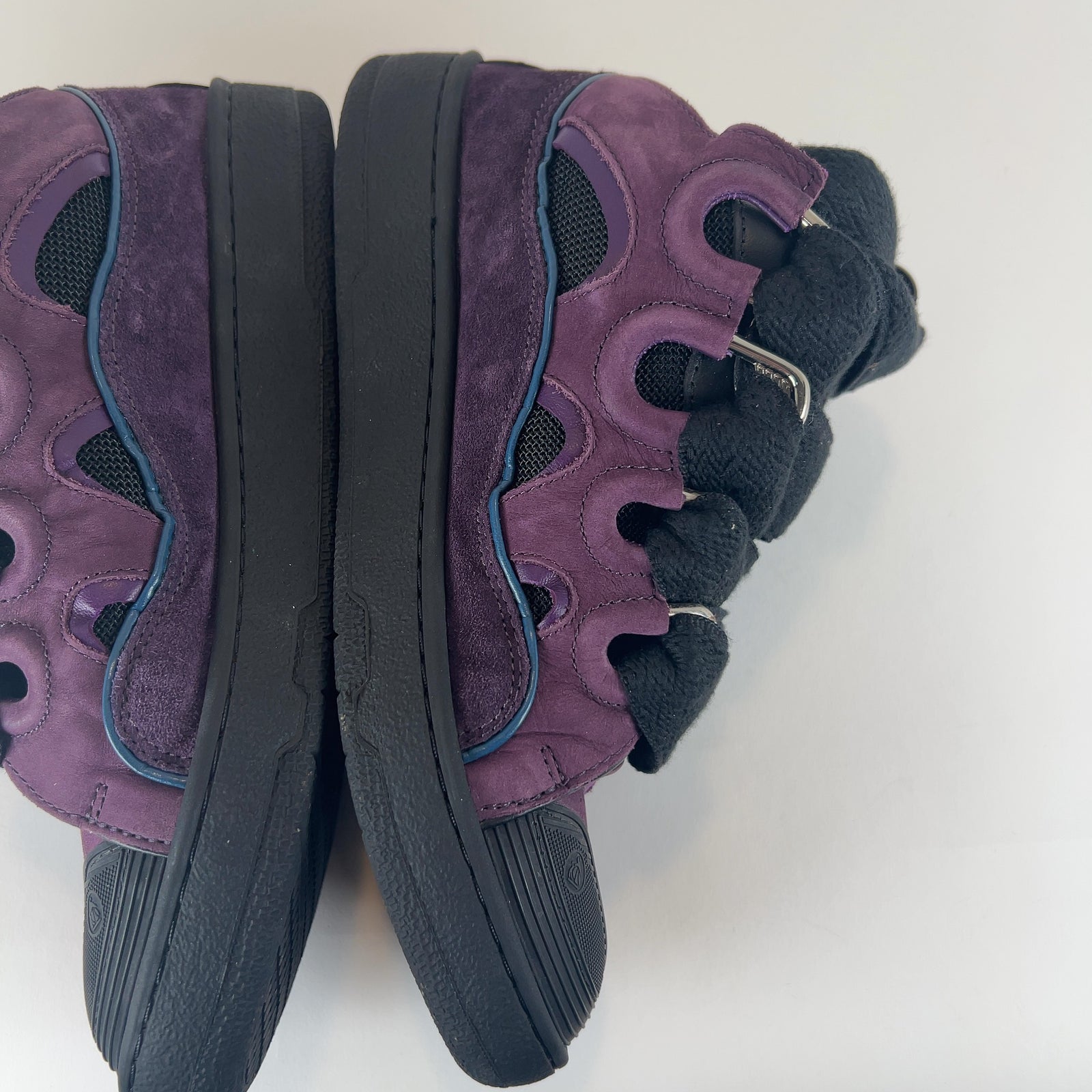 Lanvin 'Curb' Suede Low-Top Sneakers
