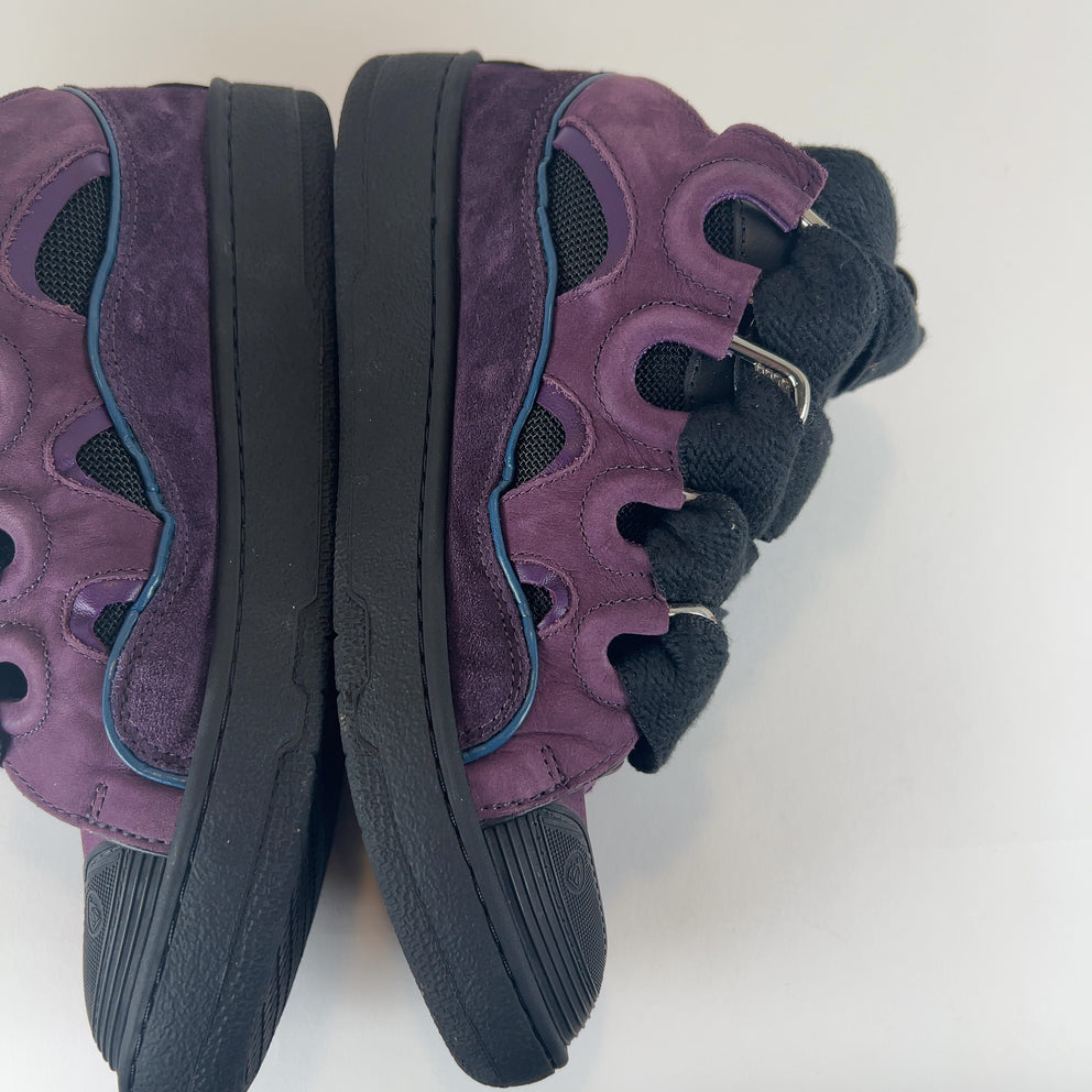 Lanvin 'Curb' Suede Low-Top Sneakers
