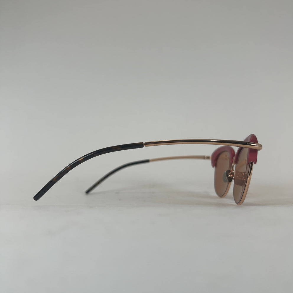 Pomellato Raspberry Wire Frame Sunglasses