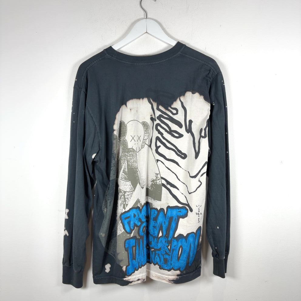Cactus Jack x Kaws Tye-Dye Logo Long-Sleeve T-Shirt