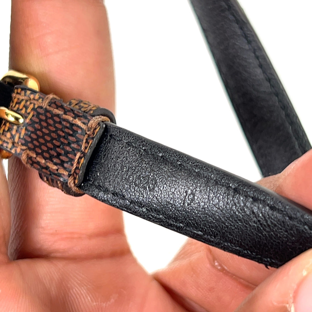 Louis Vuitton Ebene Damier Sign It Double-Wrap Bracelet