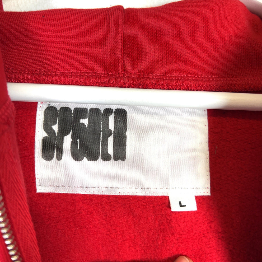 Sp5der Angel Number Zip-Up Hoodie