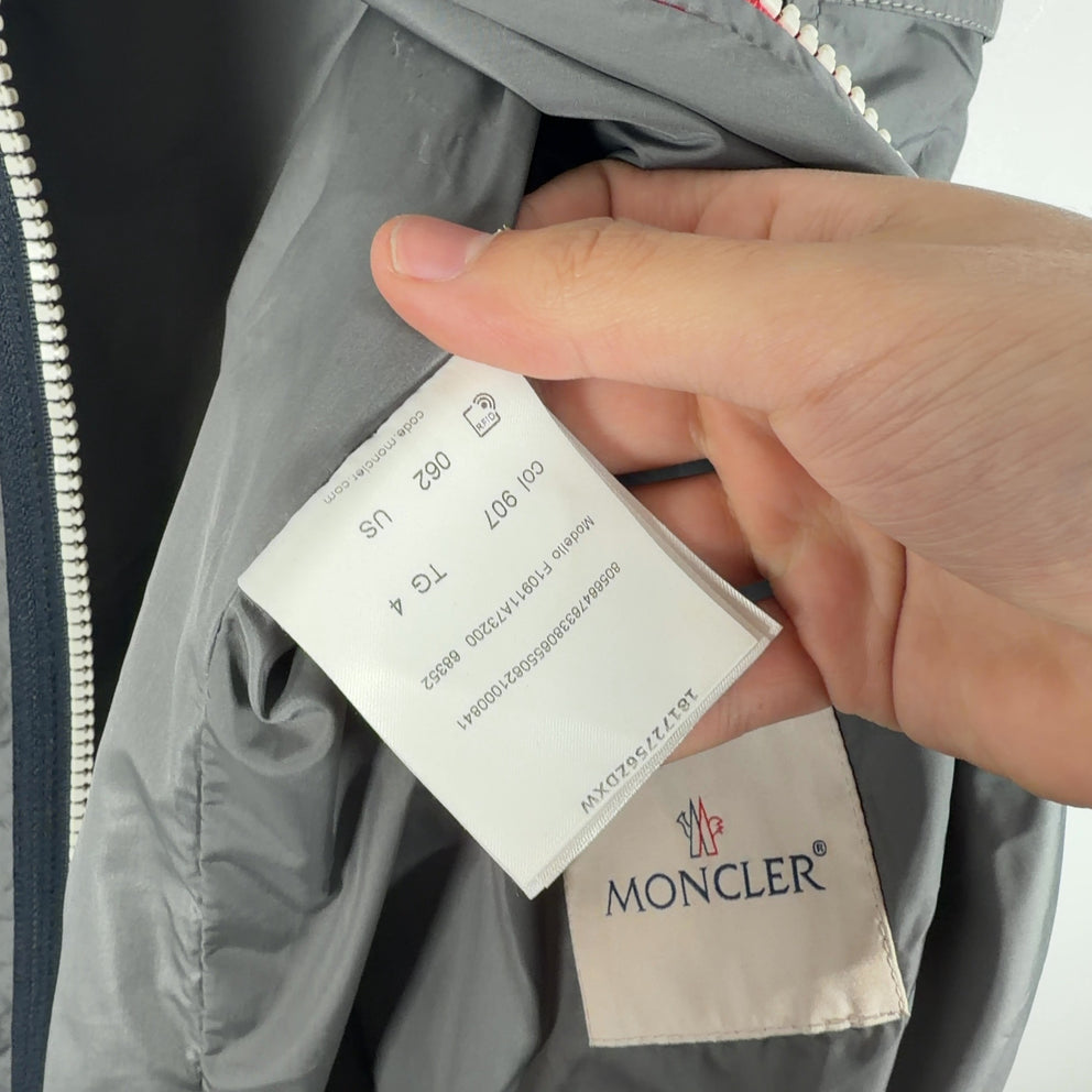 Moncler Stripped Grey Windbreaker