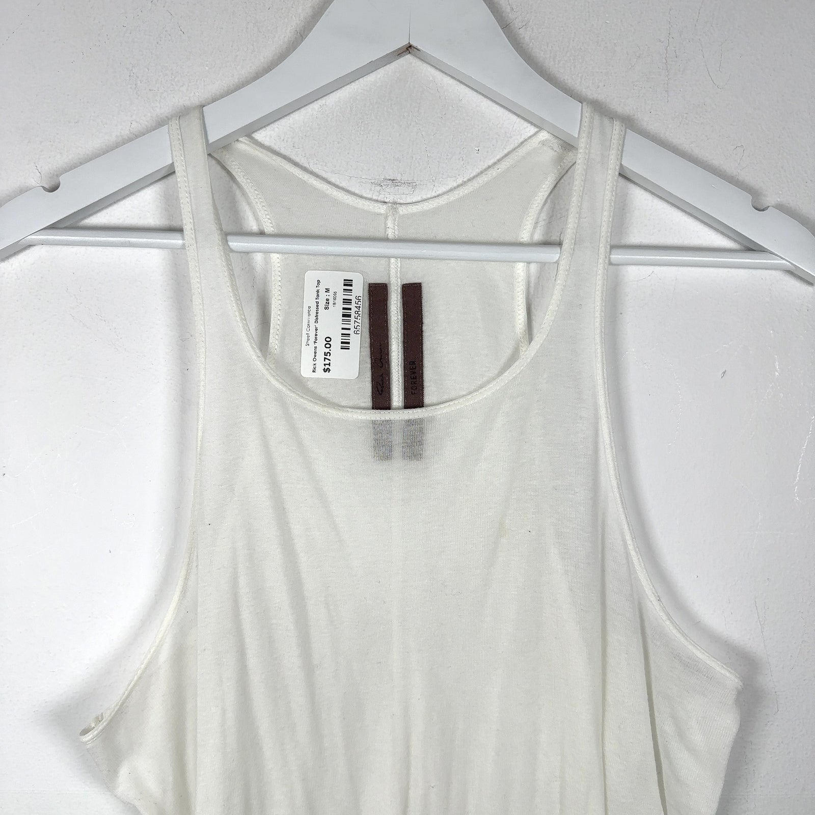 Rick Owens 'Forever' Distressed Tank Top