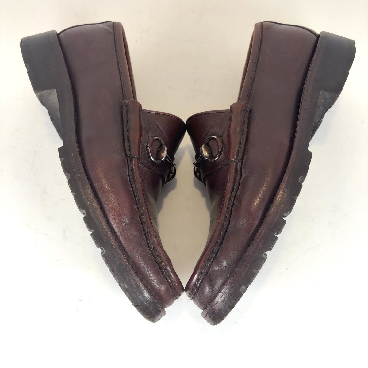 Gucci Horsebit Lug Brown Loafer