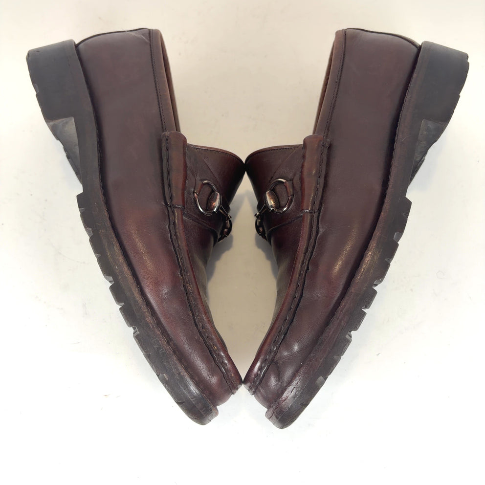 Gucci Horsebit Lug Brown Loafer