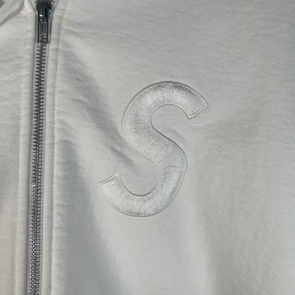 Supreme Embroidered 'S' Zip-Up Hoodie