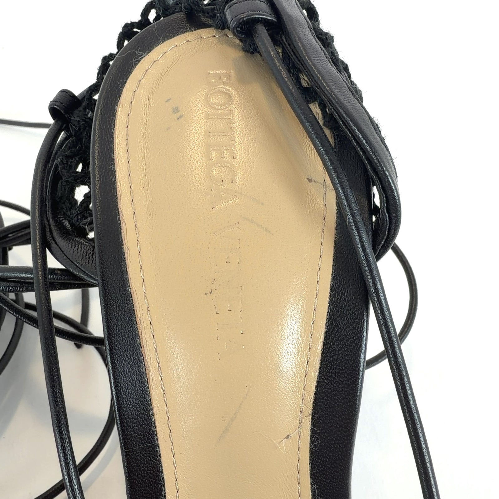 Bottega Veneta Stretch Lace Up Heels