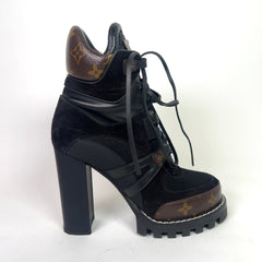 Louis Vuitton Monogram Star Trail Combat Boots