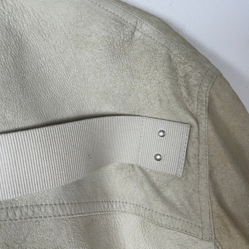 Rick Owens SS25 Hollywood Blistered Lambskin Leather Jacket