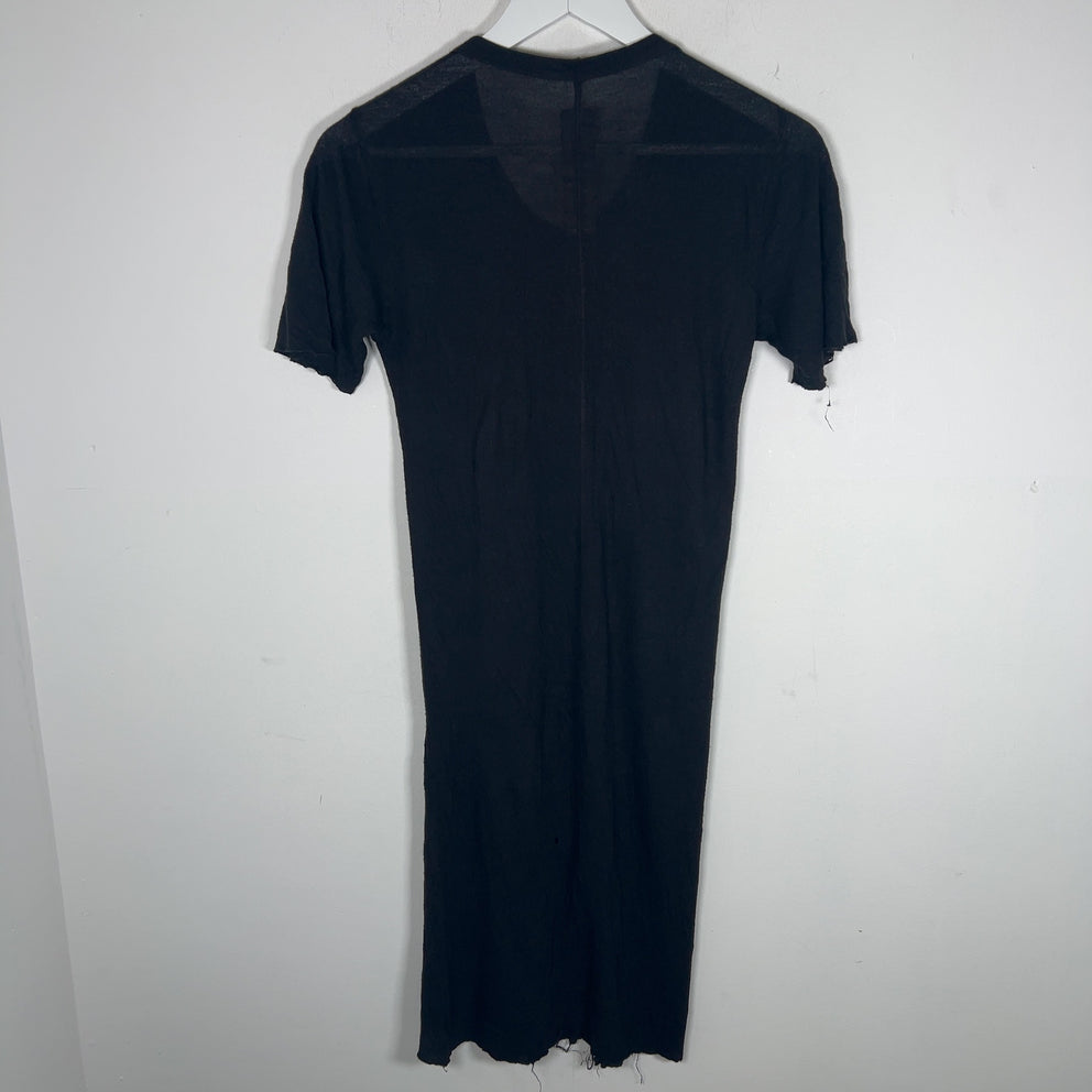 Rick Owens SS15 Faun Long Raw Cut Cotton T-Shirt