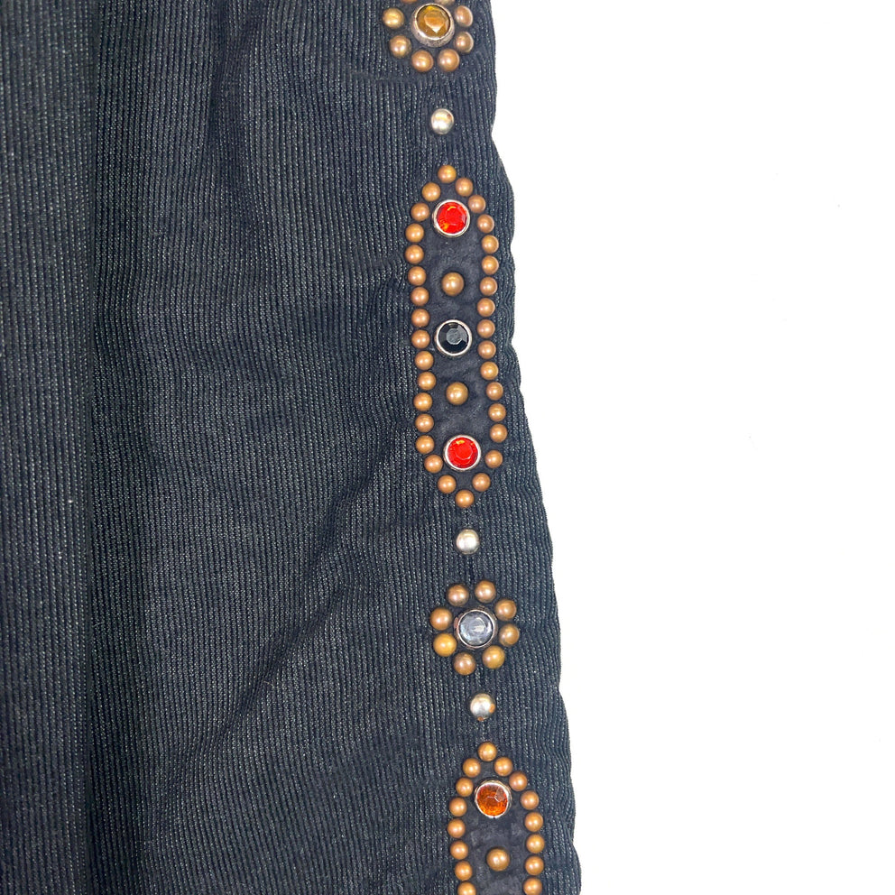 Kapital Black Corduroy Gemstone Pants