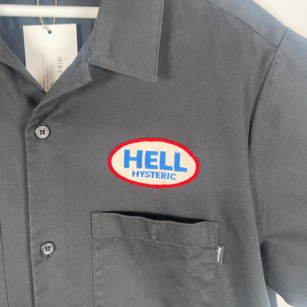 Supreme x Hysteric Glamour Black 'Hell' Button-Up Shirt Size L