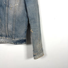 Saint Laurent SS21 Distressed Denim Jacket