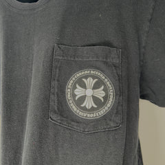 Chrome Hearts Black Stamp Cross Logo T-Shirt