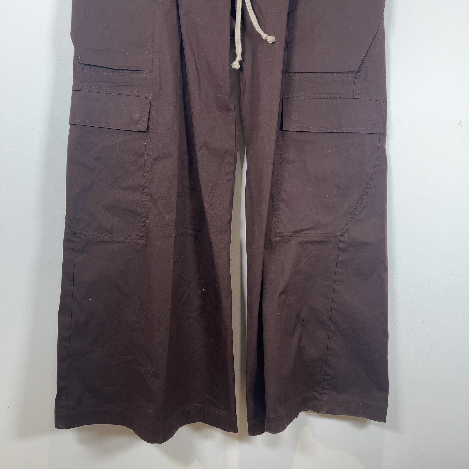 Rick Owens SS26 Hollywood 'Mahogany' Double Bela Cargo Pants