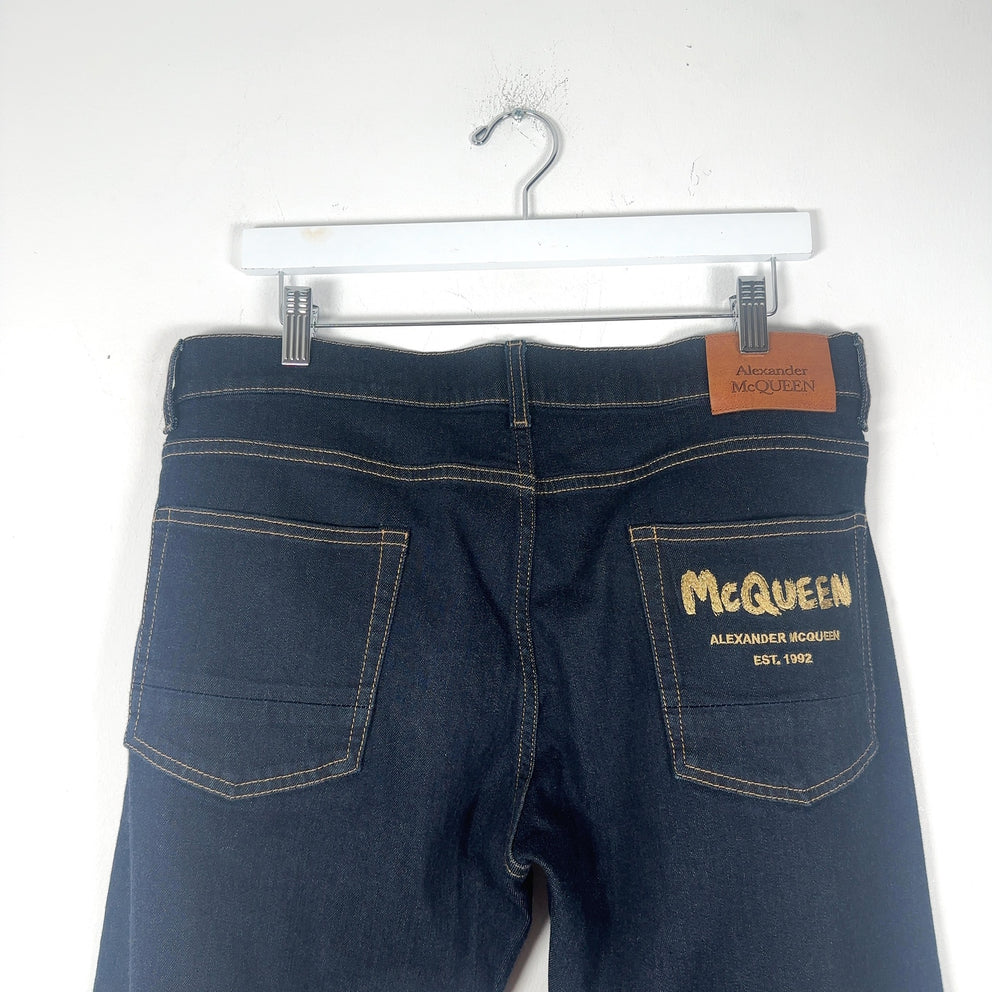 Alexander McQueen Raw Denim Jeans