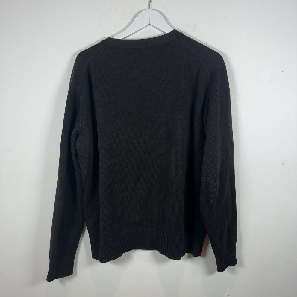 1017 ALYX 9SM Logo Graphic Print Black Knit Sweater