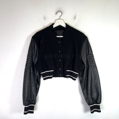 Givenchy Cropped 4G Sleeve Varsity Jacket