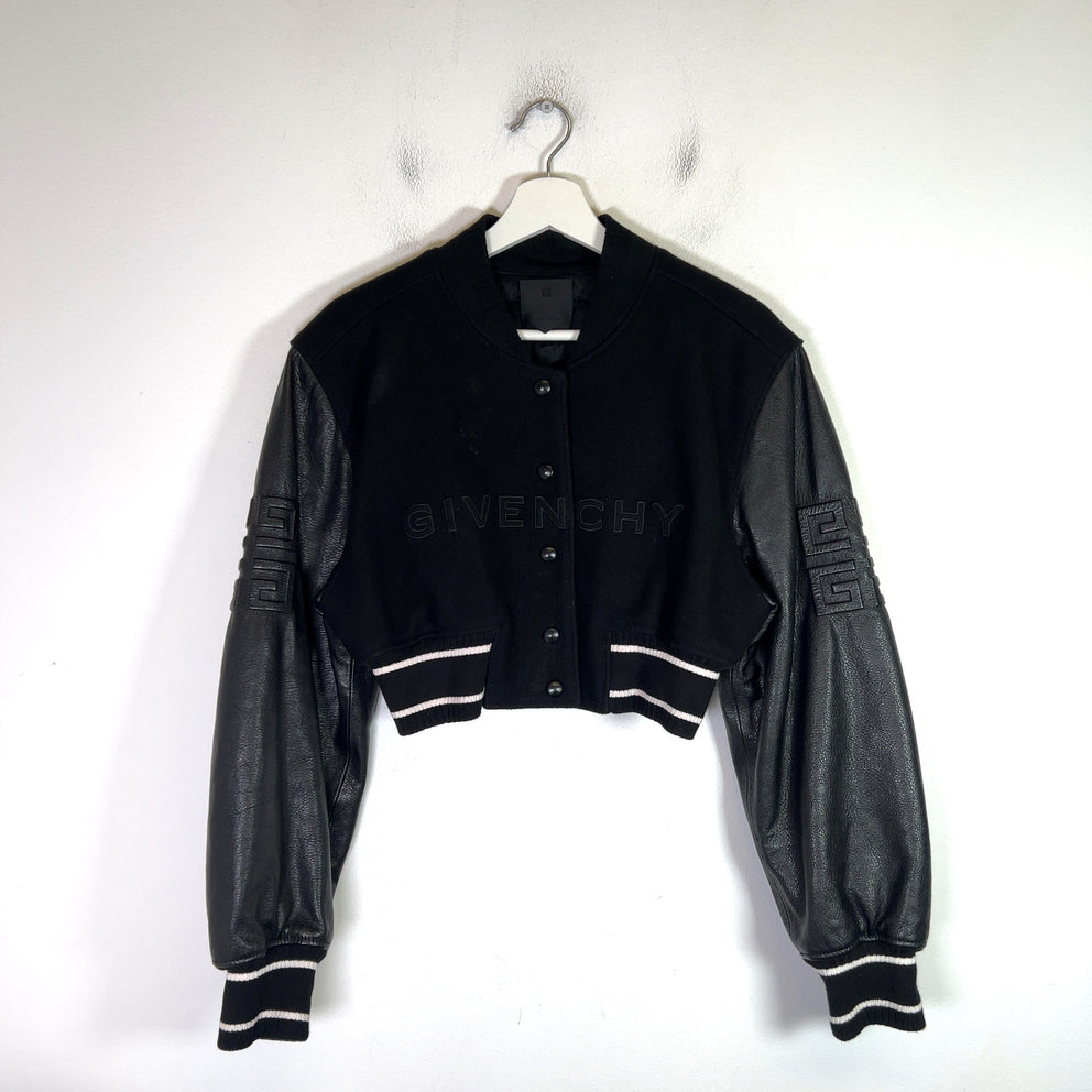 Givenchy Cropped 4G Sleeve Varsity Jacket