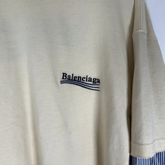 Balenciaga Embroidered 'Campaign' Hybrid Shirt