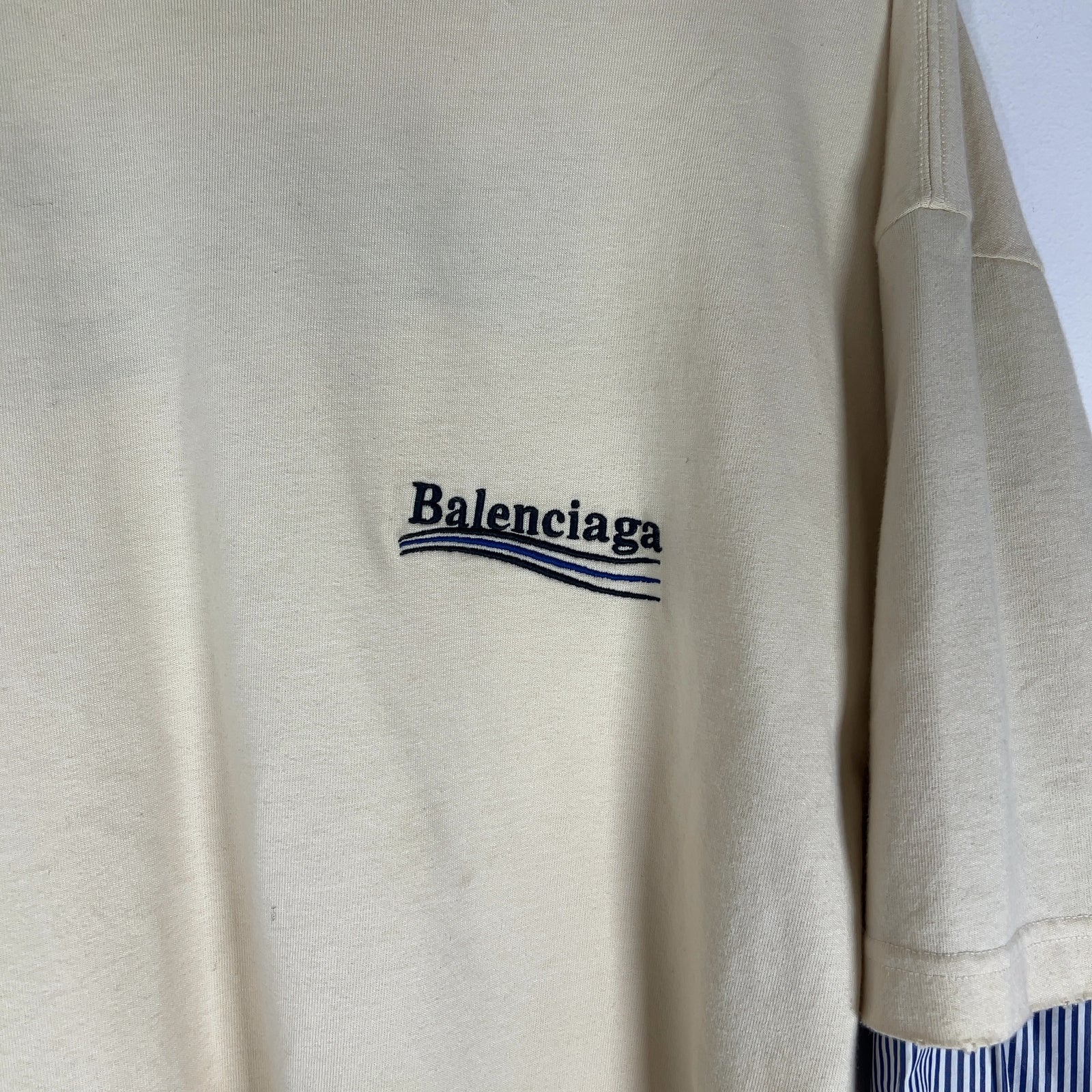 Balenciaga Embroidered 'Campaign' Hybrid Shirt