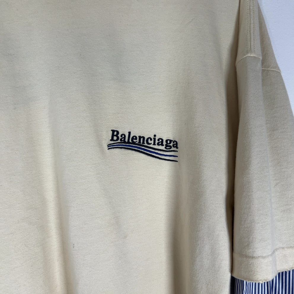 Balenciaga Embroidered 'Campaign' Hybrid Shirt