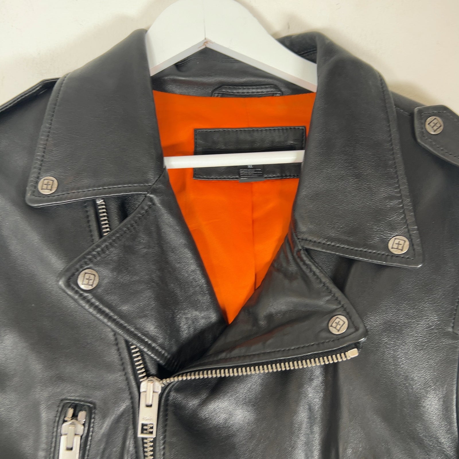 Ksubi 'Biker' Lambskin Leather Jacket