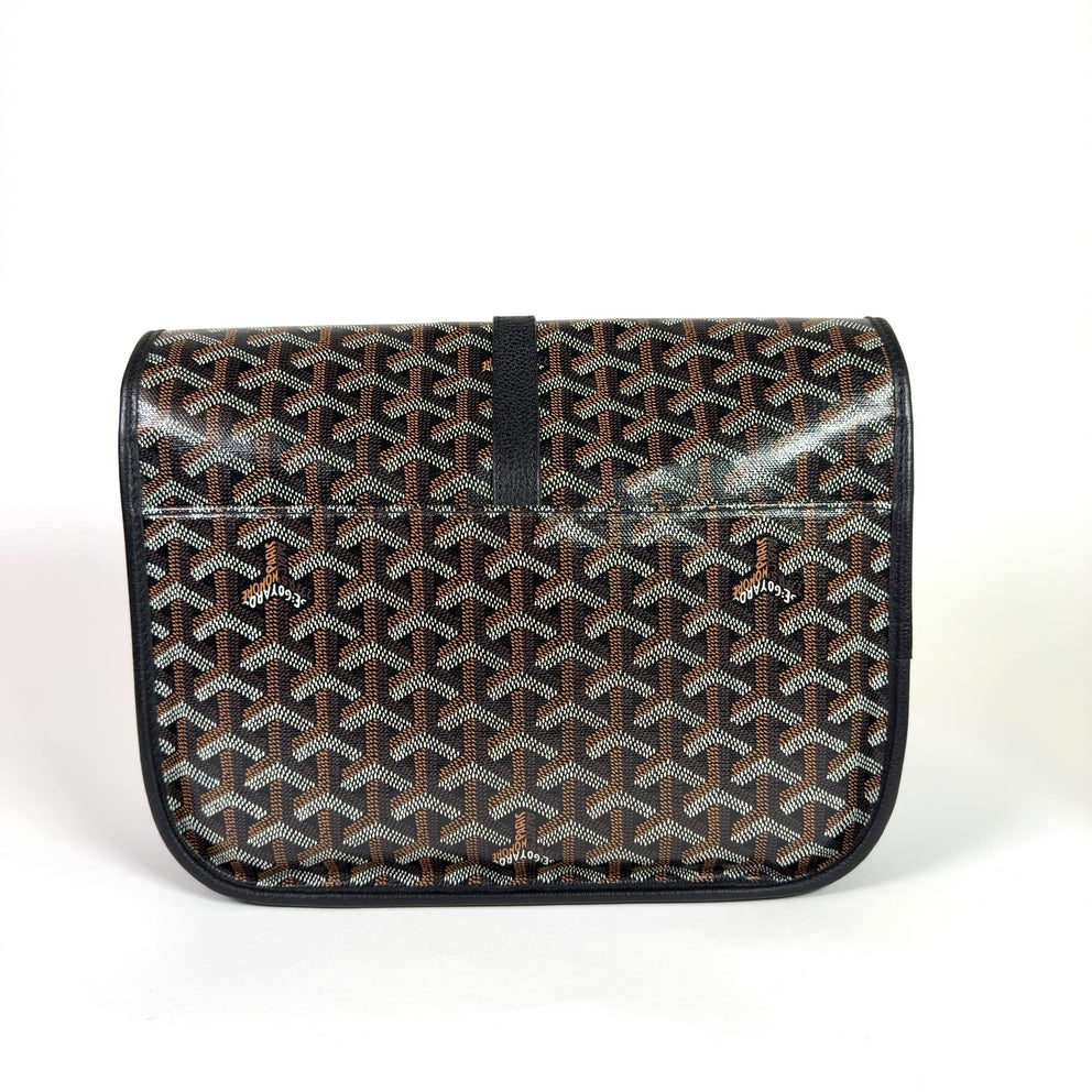 Goyard Black Belvedere II MM Messenger Bag