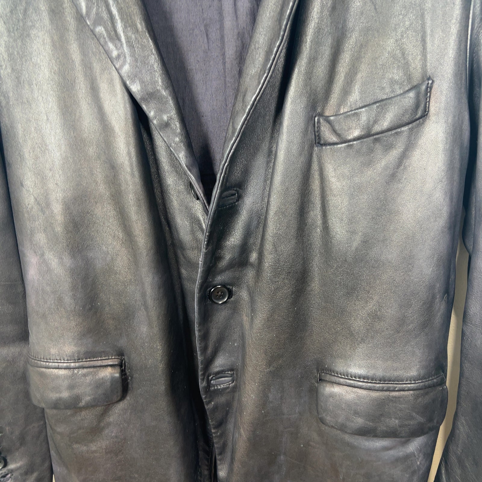 Giorgio Brato Leather Blazer