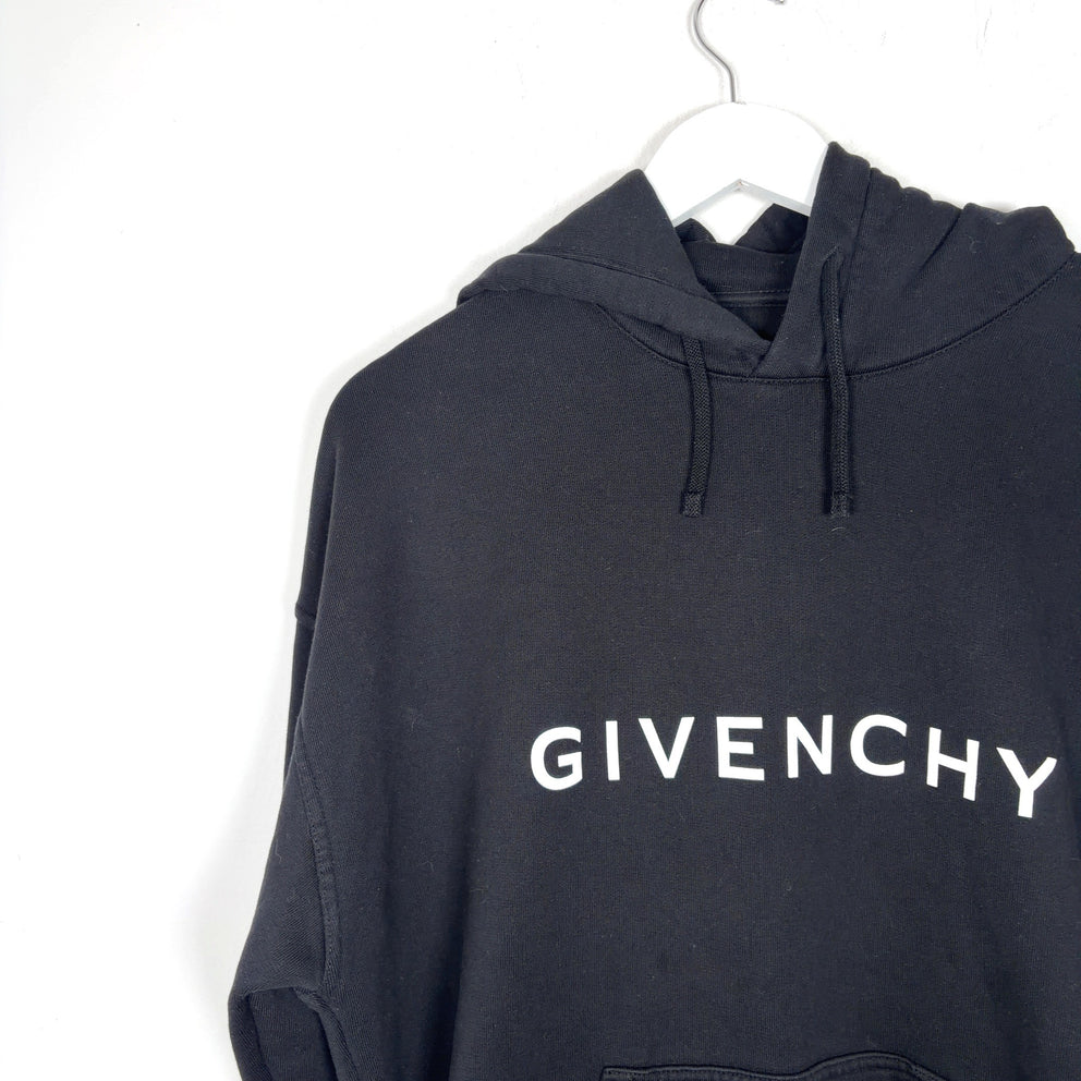 Givenchy Graphic Logo Pull-Over Hoodie