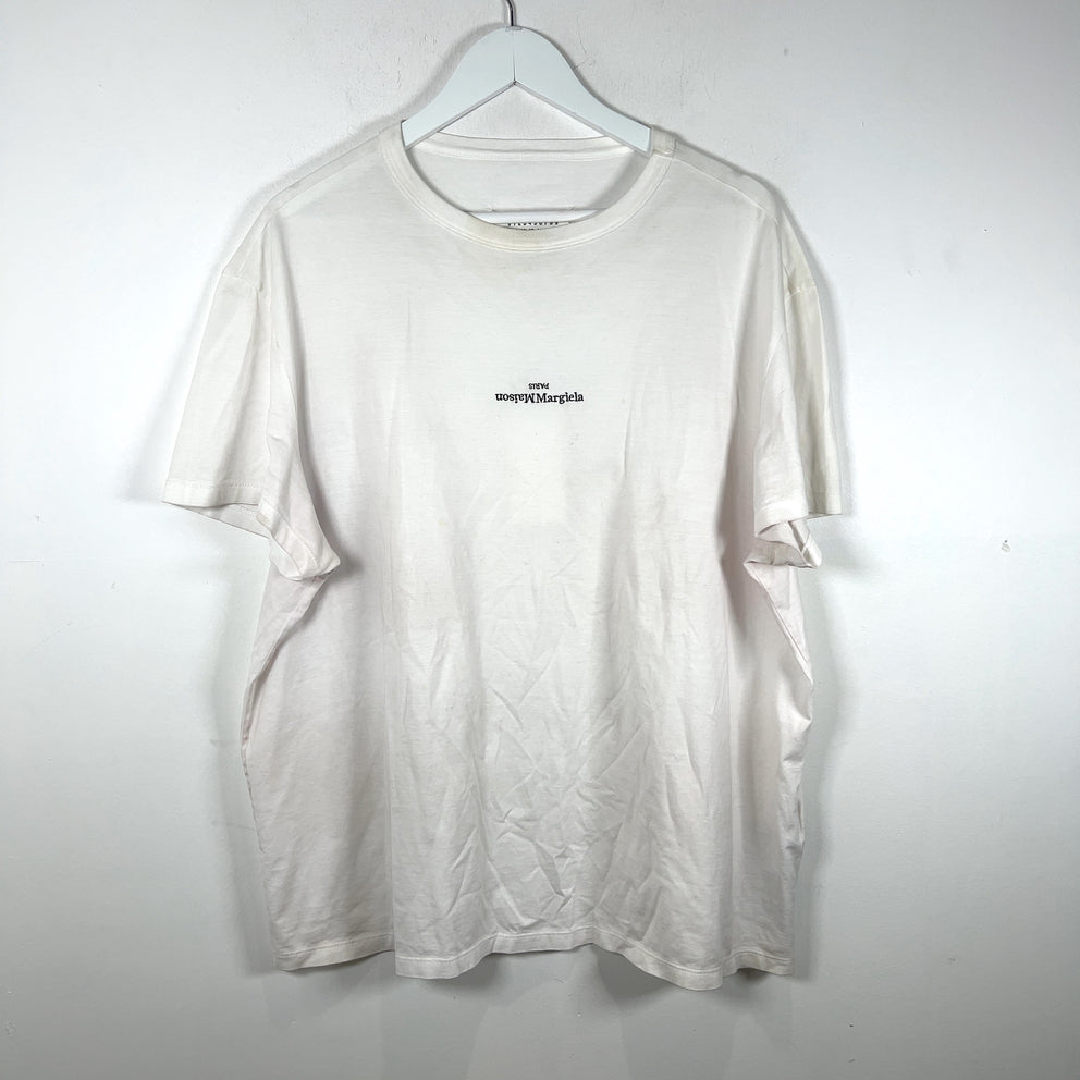 Maison Margiela Upside Down Embroidered Logo T-Shirt