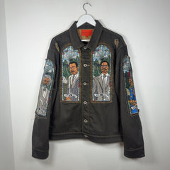 Who Decides War x Barriers Monument Embroidered Denim Jacket