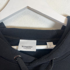 Burberry Logo Applique Hoodie