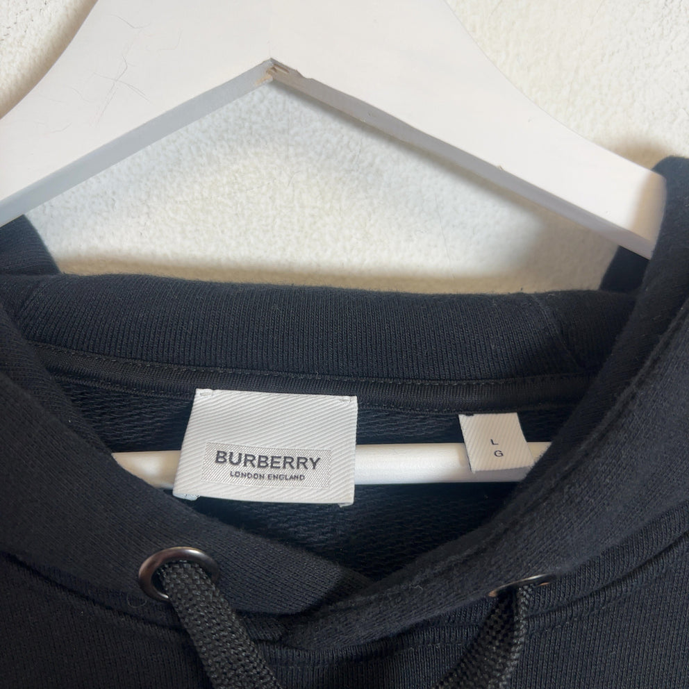 Burberry Logo Applique Hoodie