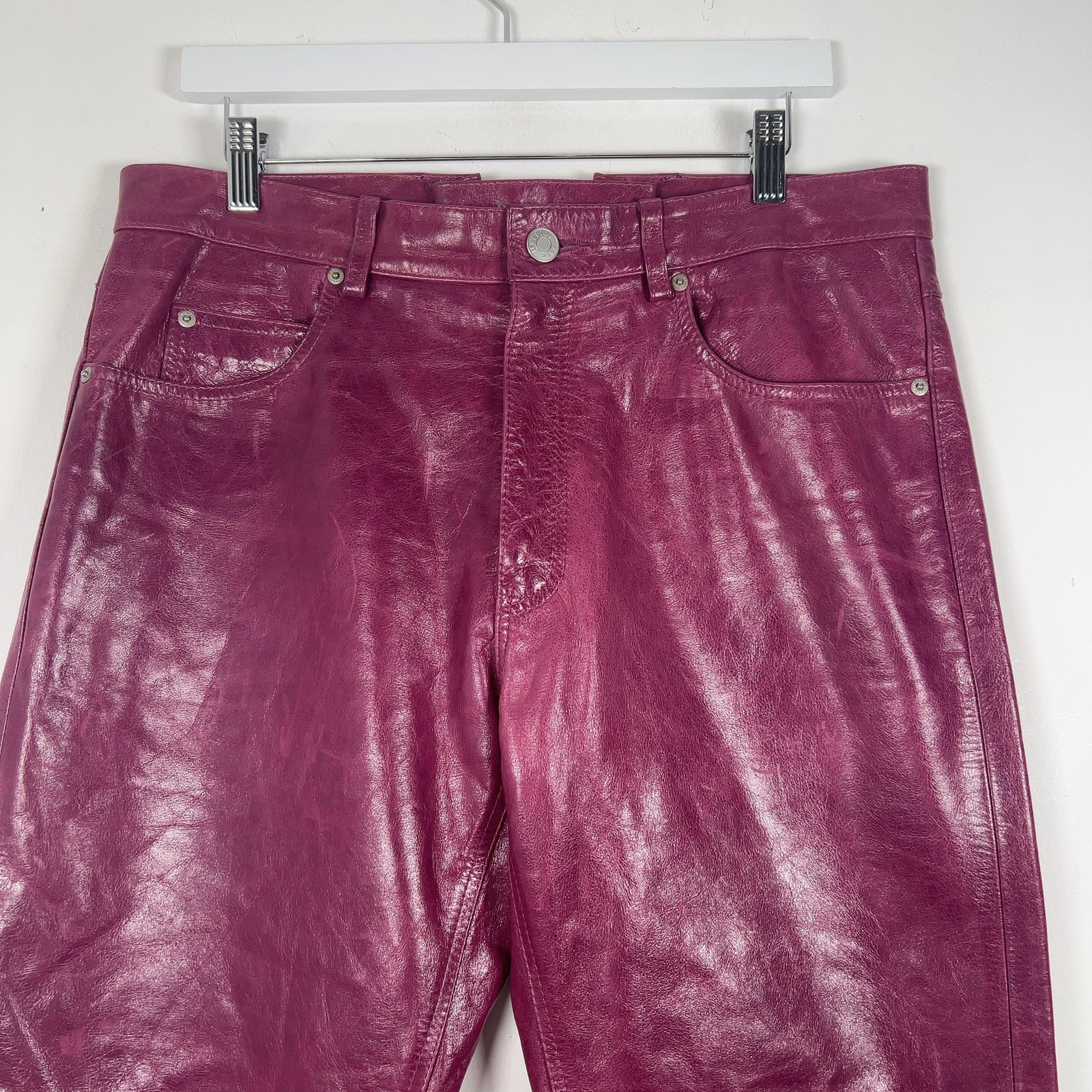 Martine Rose Leather Laced Pants