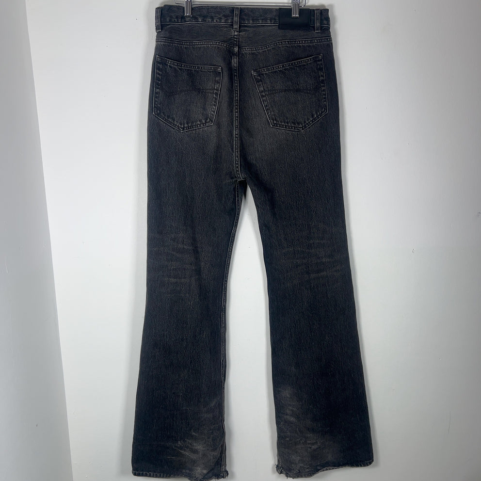 Balenciaga Garde Robe Flared Denim Jeans