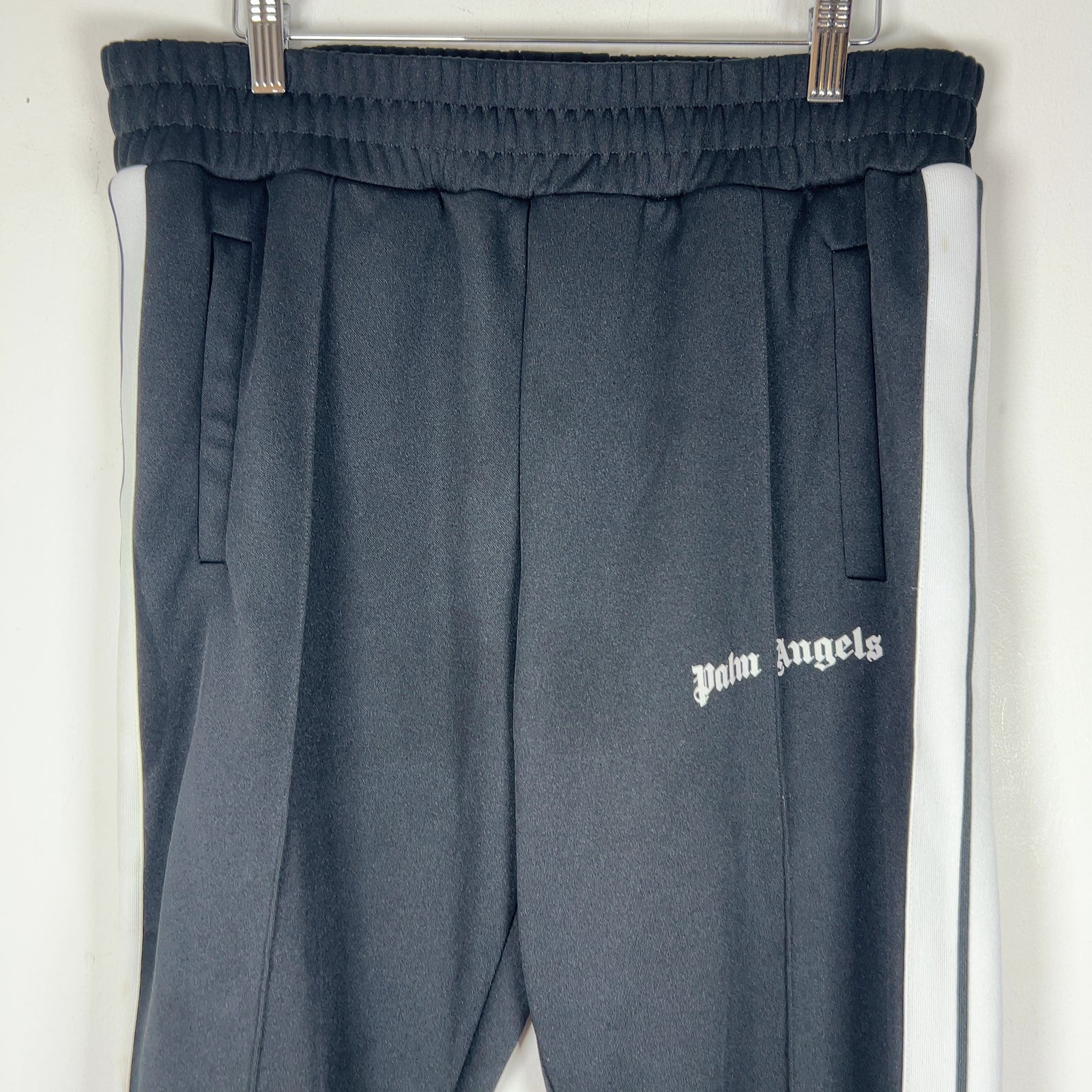 Palm Angels Black Narrow Track Pants