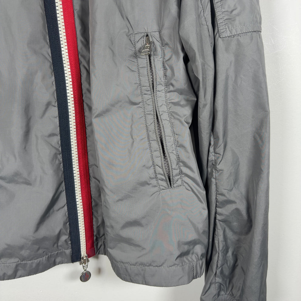 Moncler Stripped Grey Windbreaker