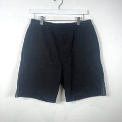 Alexander McQueen Black ZipperGraphic Sweat-Shorts