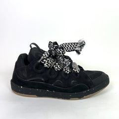 Lanvin Curb Black Suede Curb Sneakers