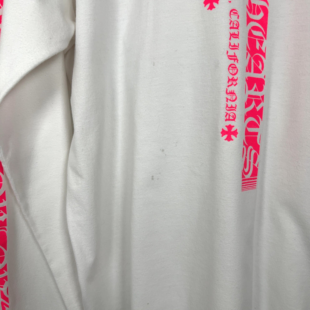 Chrome Hearts Pink Spell Out Logo Bar Longsleeve
