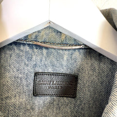 Saint Laurent SS21 Distressed Denim Jacket