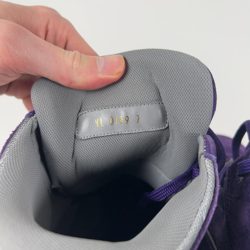 Louis Vuitton Purple Suede Trainer Hightop Sneakers