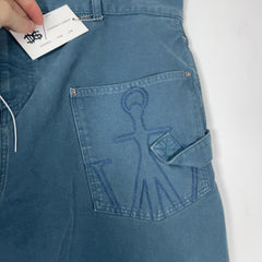 JW Anderson Blue 'Twisted' Workwear Canvas Pants