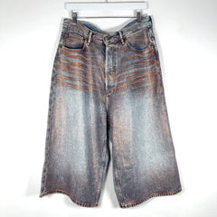 Acne Studios Glitter Denim Shorts