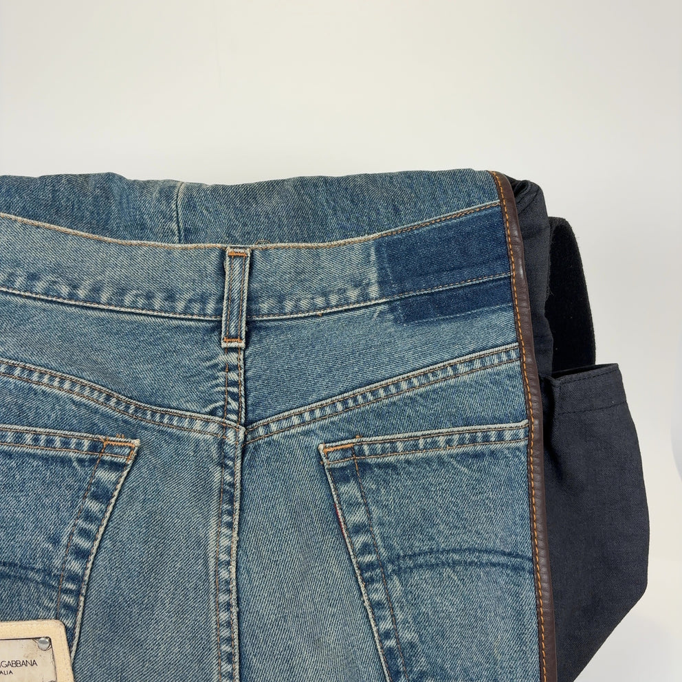 Dolce & Gabbana Denim Jeans Messenger Bag